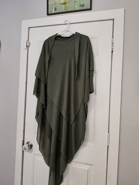 Layered Olive Green Khimar